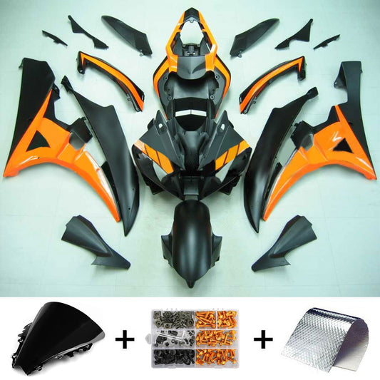 Amotopart Yamaha 2006-2007 YZF 600 R6 Kit trigger arancione nero