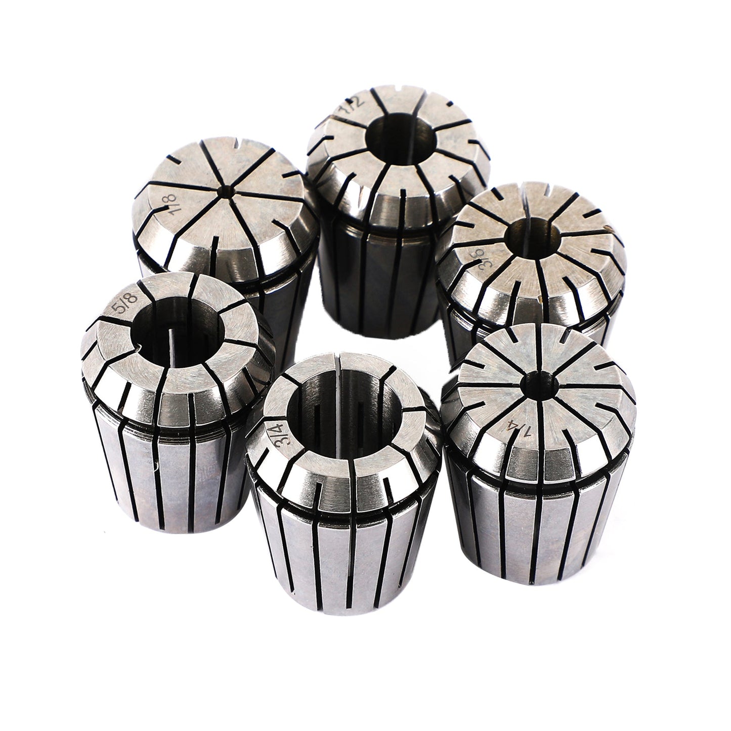 6Pcs ER32 Pinza a molla 1/2 "-5/8" per macchina per incisione di utensili per tornio di fresatura CNC
