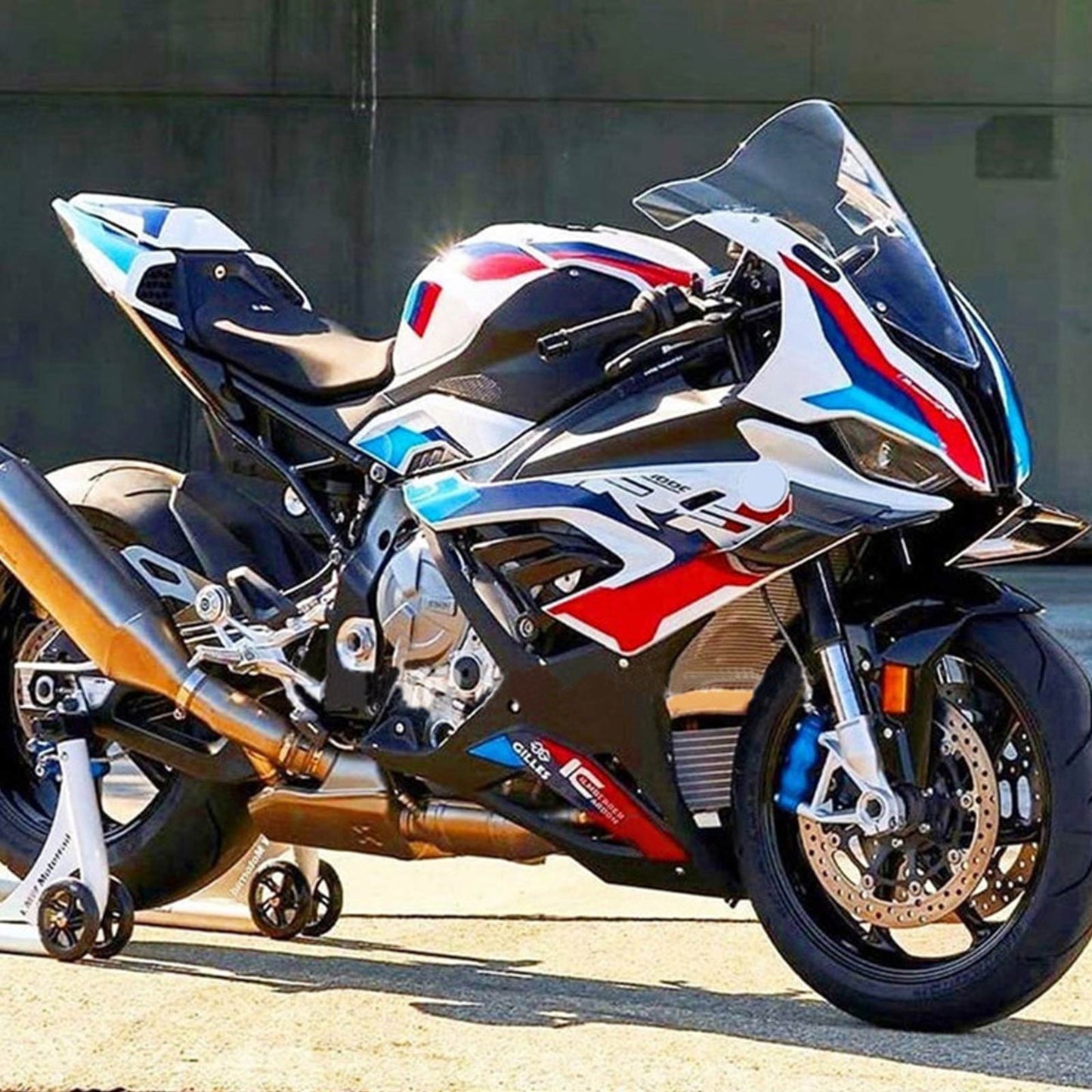 Amotopart 2019-2022 BMW S1000RR/M1000RR Kit di deposito bianco nero