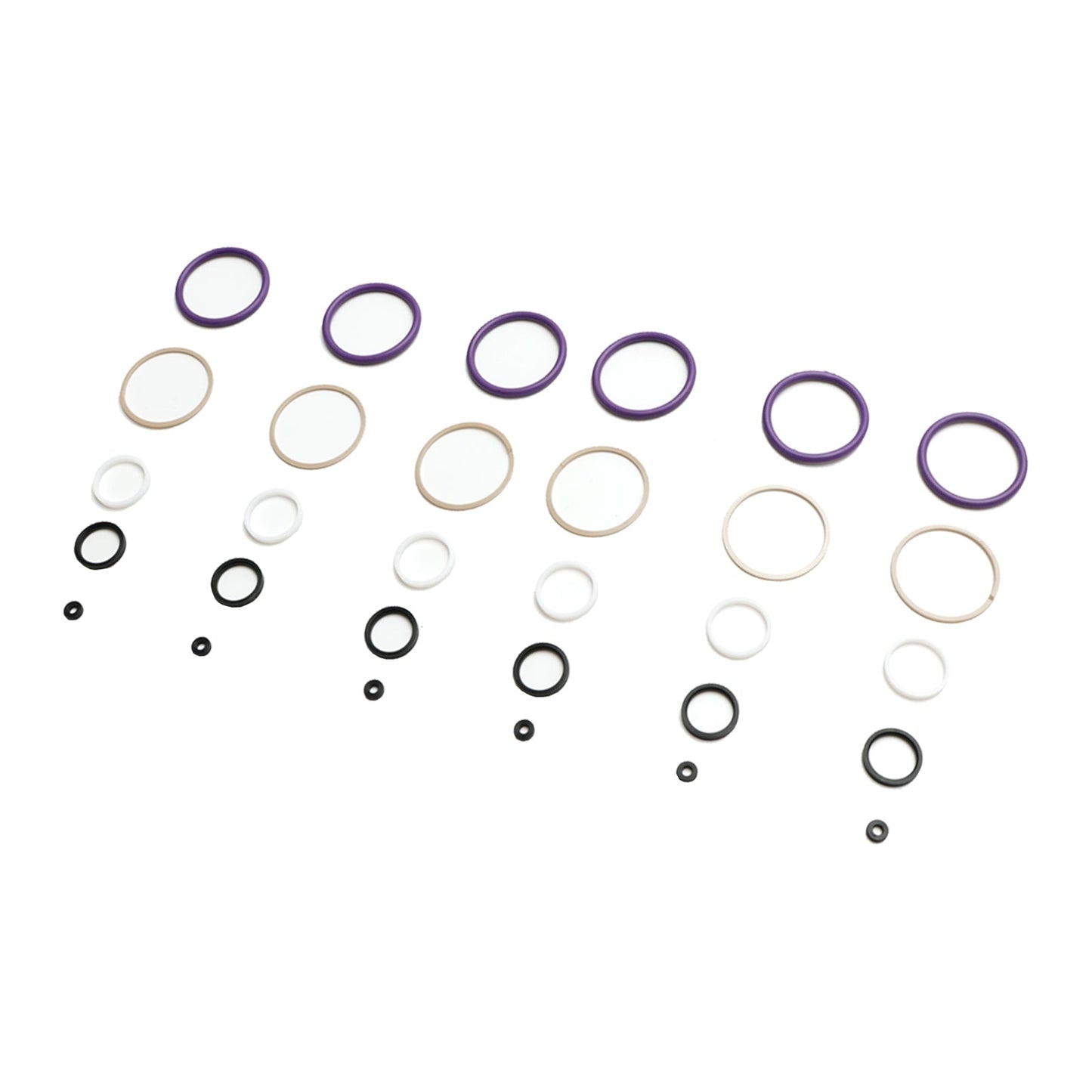 Kit O-ring di tenuta per iniettori di carburante da 6 pezzi adatto per Caterpillar C7 Fit CAT C7 interno