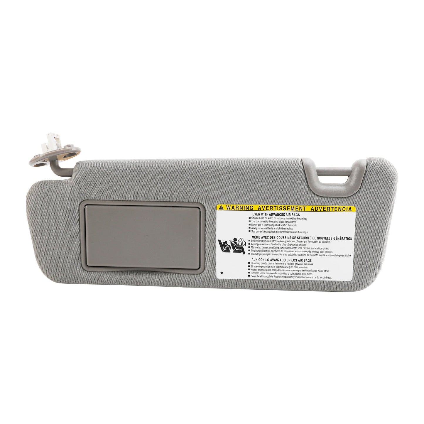 Toyota Highlander 2014-2019 Visiera parasole sinistra con Vanity grigio chiaro 74320-0E074-B0