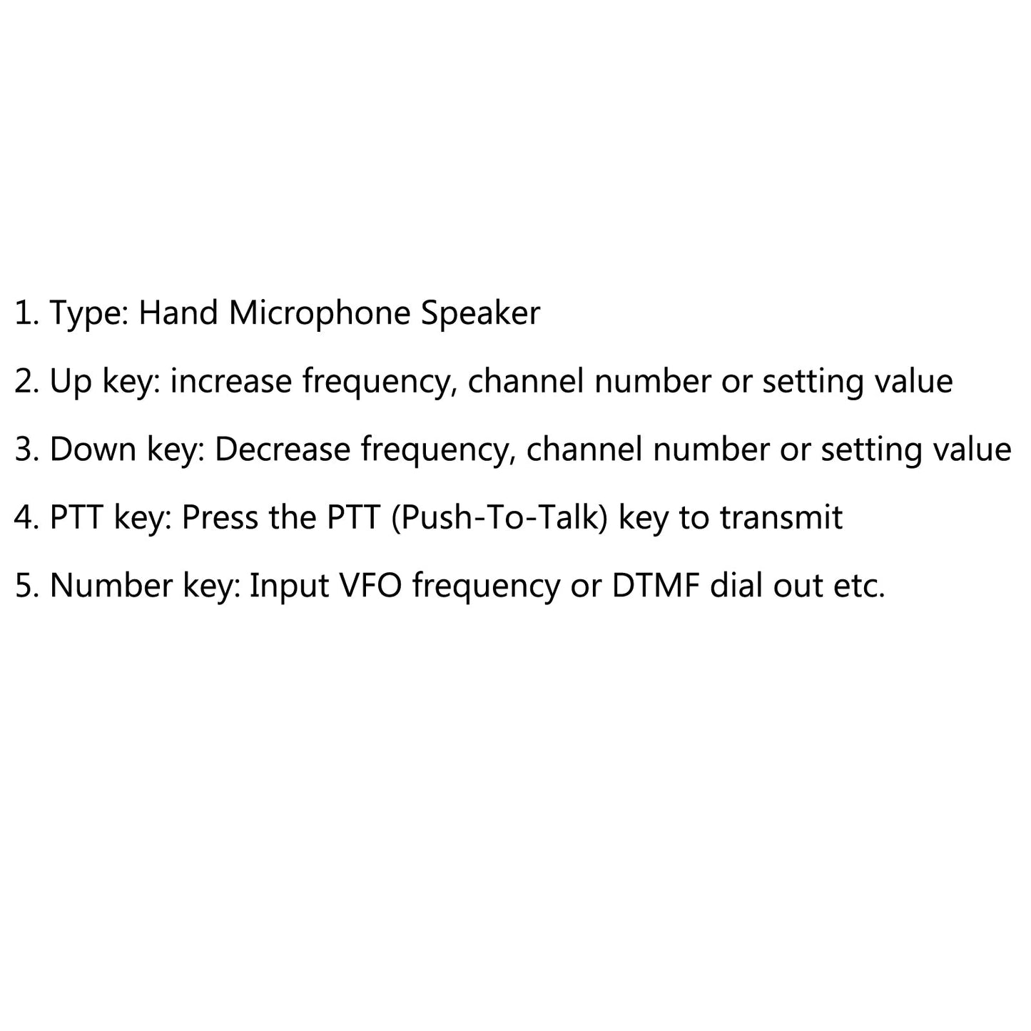 Altoparlante per microfono a mano per autoradio mobile TYT TH-9000 TH-9000D