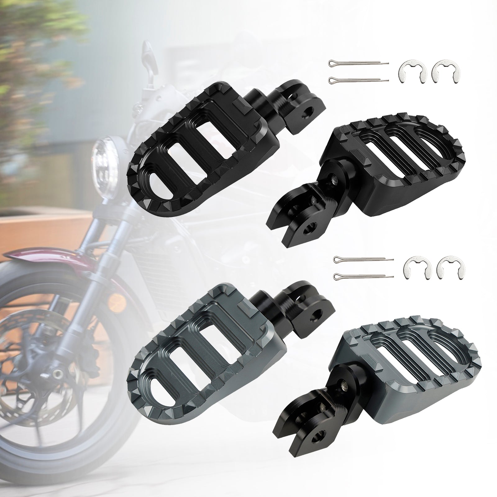 Pedane Regolabili Honda Cbr 600 Rr 07-16 Con Poggiapiedi Snodati Cambio Dritto O Rovescio Ftrho005w