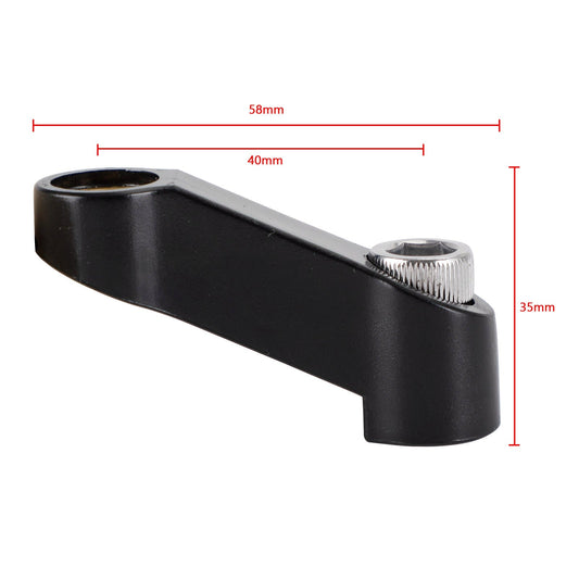 Prolunga per specchietto retrovisore in plastica per moto nero 10 mm - M10 per Yamaha