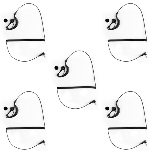 Ascolta auricolare da 3,5 mm con microfono a forma di G solo auricolare per altoparlante radio