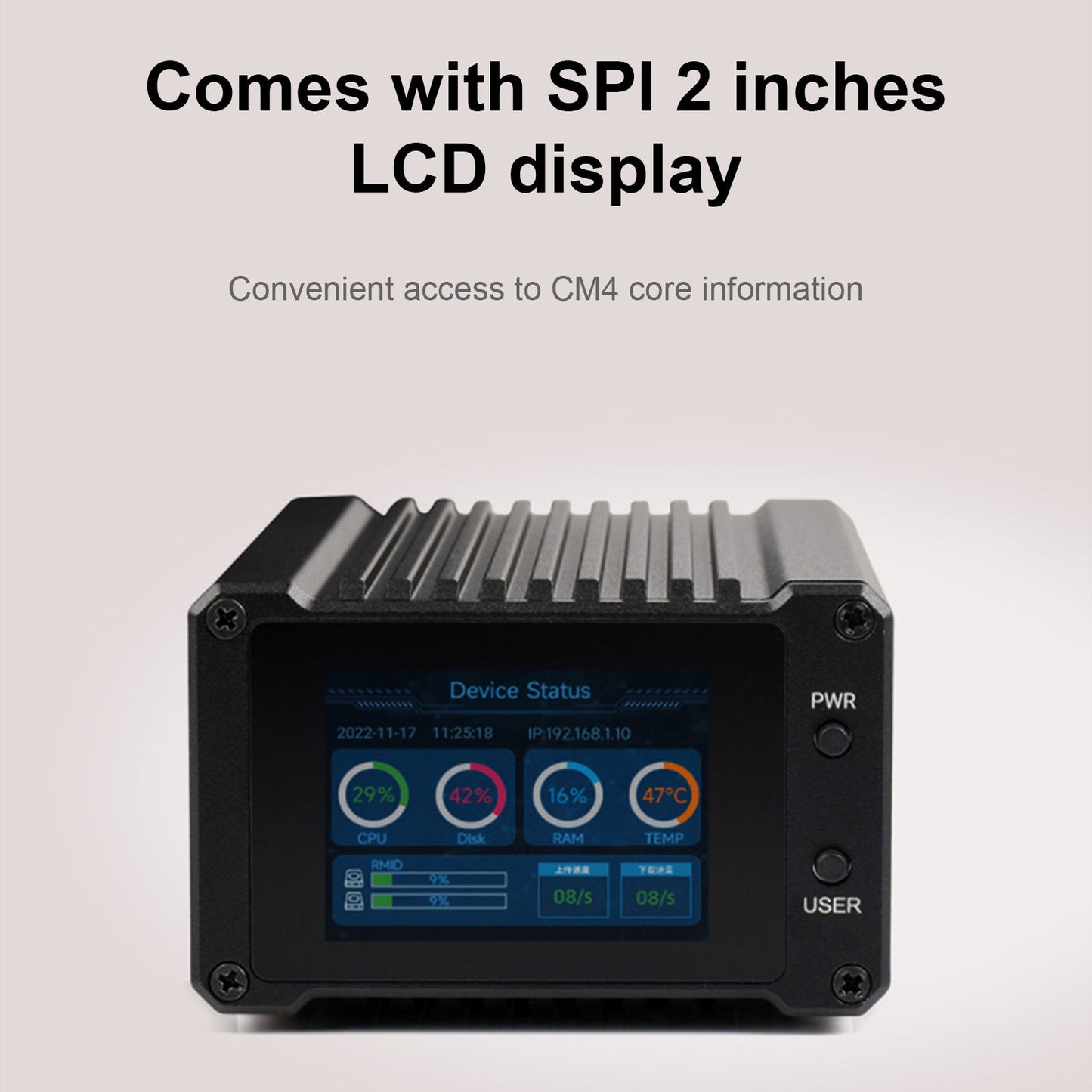 Modulo di elaborazione Raspberry Pi CM4 NAS Server di archiviazione di rete Interfaccia SATA USA