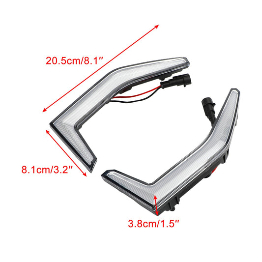 Kawasaki Teryx KRX 1000 2020-2023 Fang Accent Grill Lampade LED Luce Anteriore