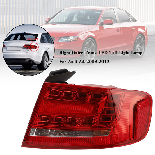 Audi A4 2009-2012 Fanale posteriore a LED per bagagliaio esterno destro