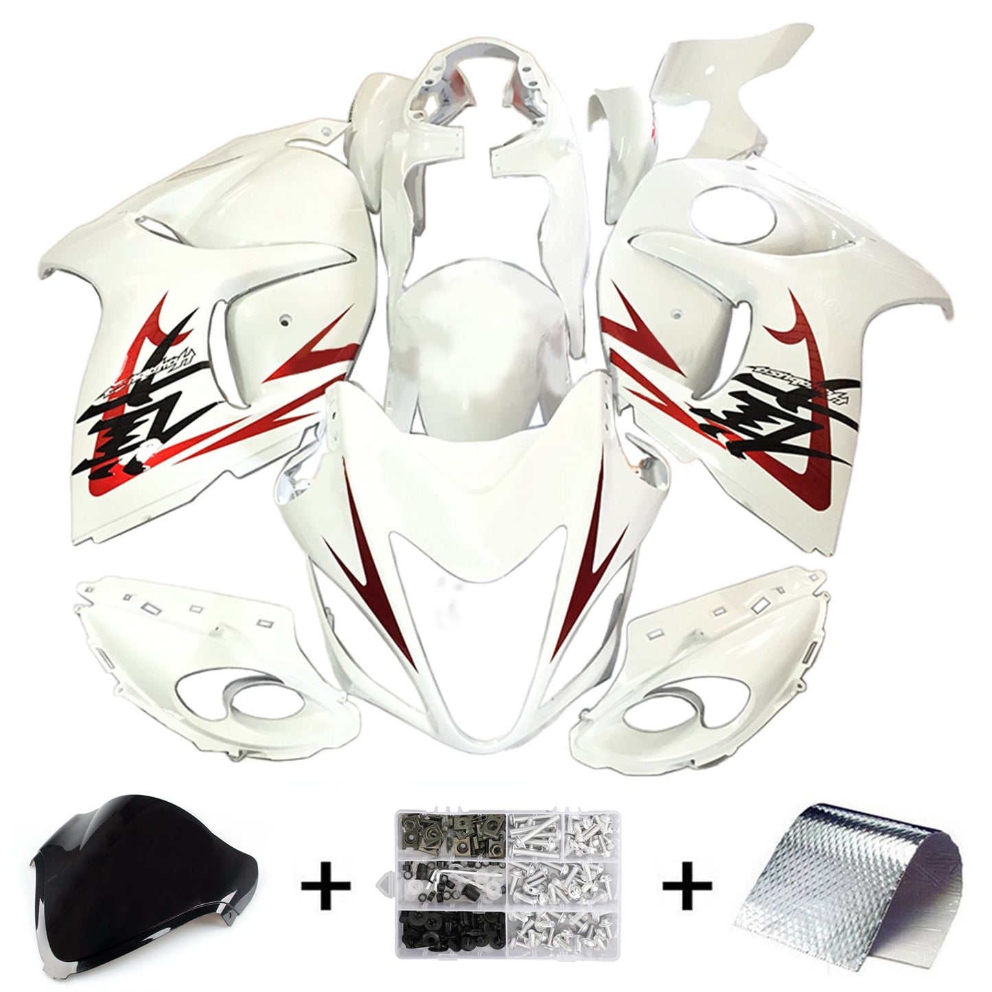 Amotopart Kit carena Suzuki Hayabusa GSX1300R 2008-2020 Carrozzeria Plastica ABS