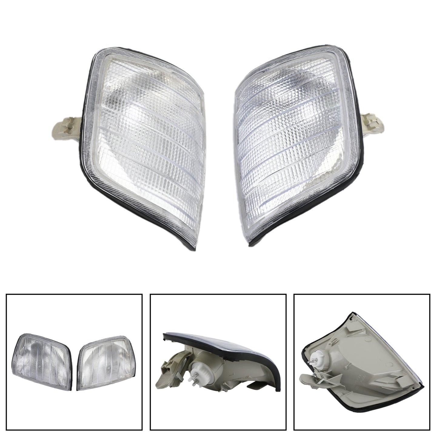Coppia di luci d'angolo per luci di parcheggio per Mercedes-Benz Classe E W124 1986-1993 Generico