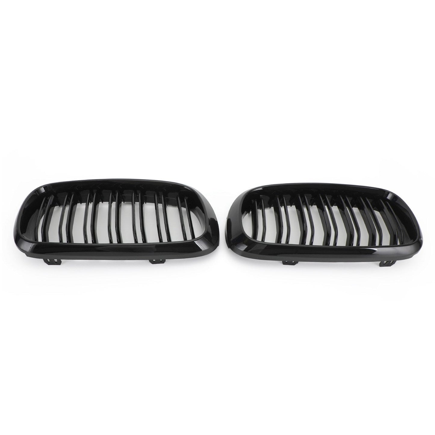 Griglia del rene anteriore doppia nera lucida per BMW X5M F85 X6M F86 X5 F15 X6 F16 13-18 Generico