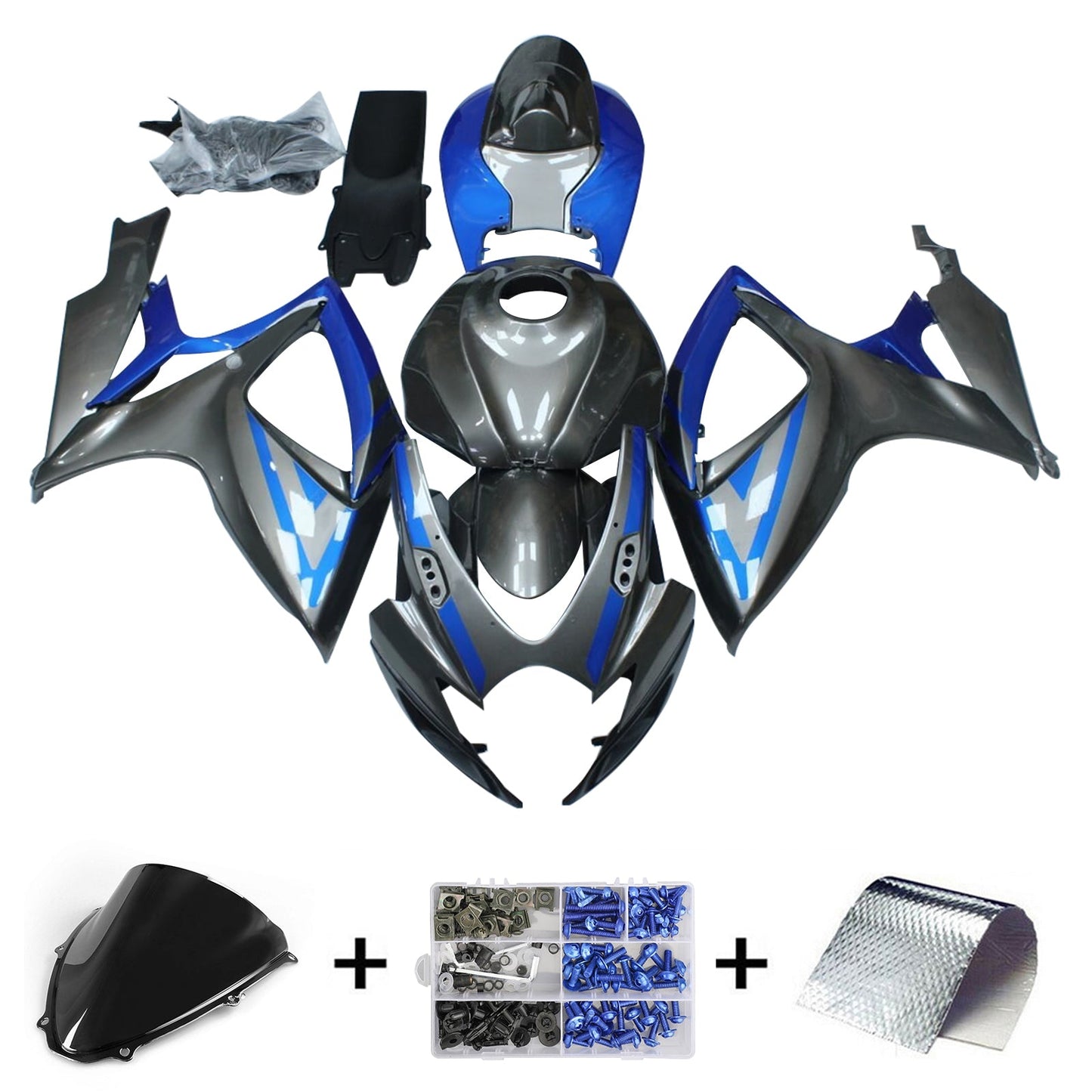 Kit carena iniezione Suzuki GSXR 600/750 K6 2006-2007 Carrozzeria in plastica ABS