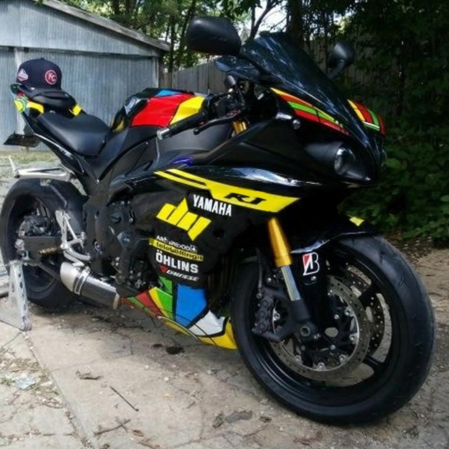 Amotopart Yamaha 2009-2011 YZF 1000 R1 Kit di rivestimento multi-colore