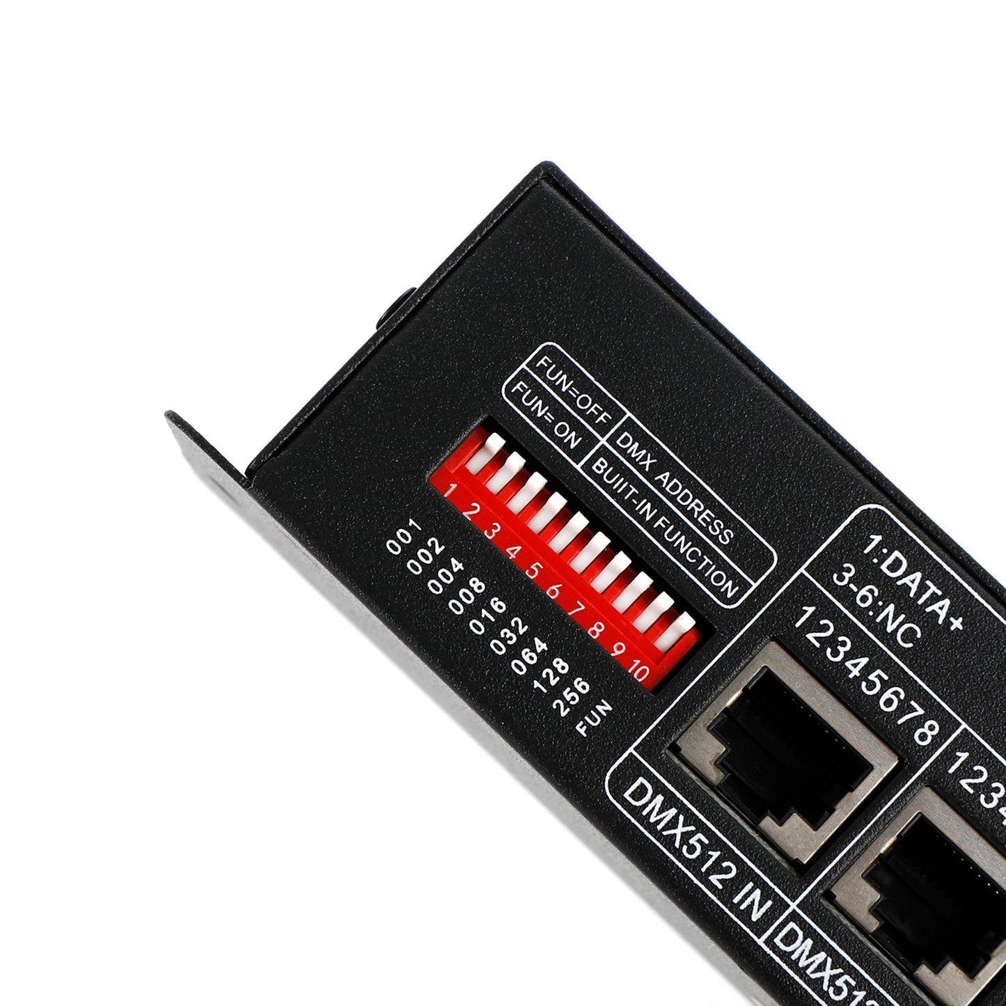 Controller LED RGBW Decoder 4x8A Con Display Digitale 4 Canali DMX512-4CH