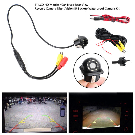 170 ¡ã HD CMOS Car Rear View Backup Telecamera retromarcia Visione notturna 8 LED Impermeabile