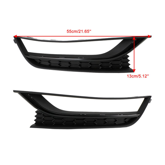 Le migliori offerte per Volkswagen Passat 2012-2015 Black 2PCS Front Honeycomb Driving Fog Light Cover