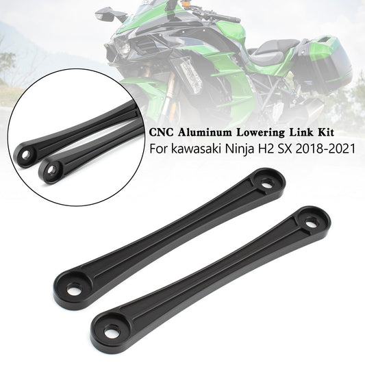 30mm Kawasaki Ninja H2 SX 2018-2021Kit collegamento di abbassamento in alluminio CNC
