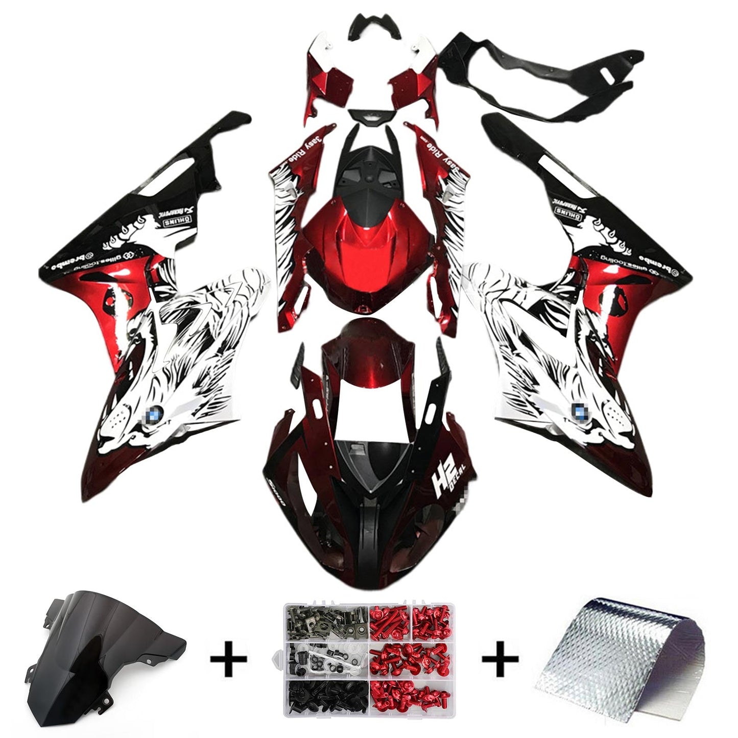 Amotopart BMW S1000RR 2017-2018 Kit Carenatura Carrozzeria Plastica ABS