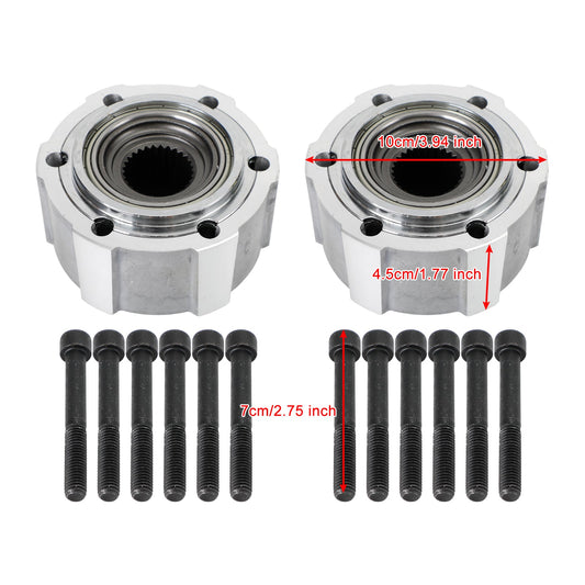 2 pezzi 1990-1994 Nissan D21 SE pickup cabina estesa 2 porte 3.0L mozzi con bloccaggio manuale 28 scanalature 40250-2S610