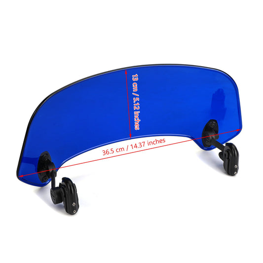 Deflettore d"aria regolabile universale con clip su estensione del parabrezza nero generico