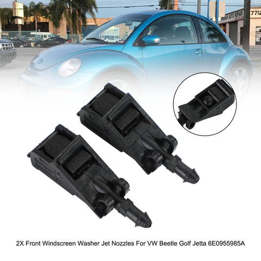 2 ugelli lavavetri anteriori per VW Beetle Golf Jetta 6E0955985A generico