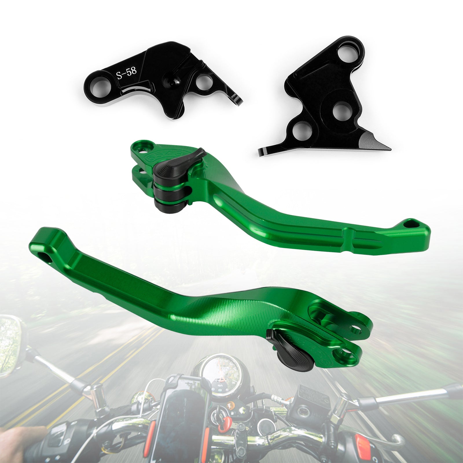 Paire De Leviers Longs CNC Noir Pour Aprilia TUONO V4R / V4 1000 (2011-2015)