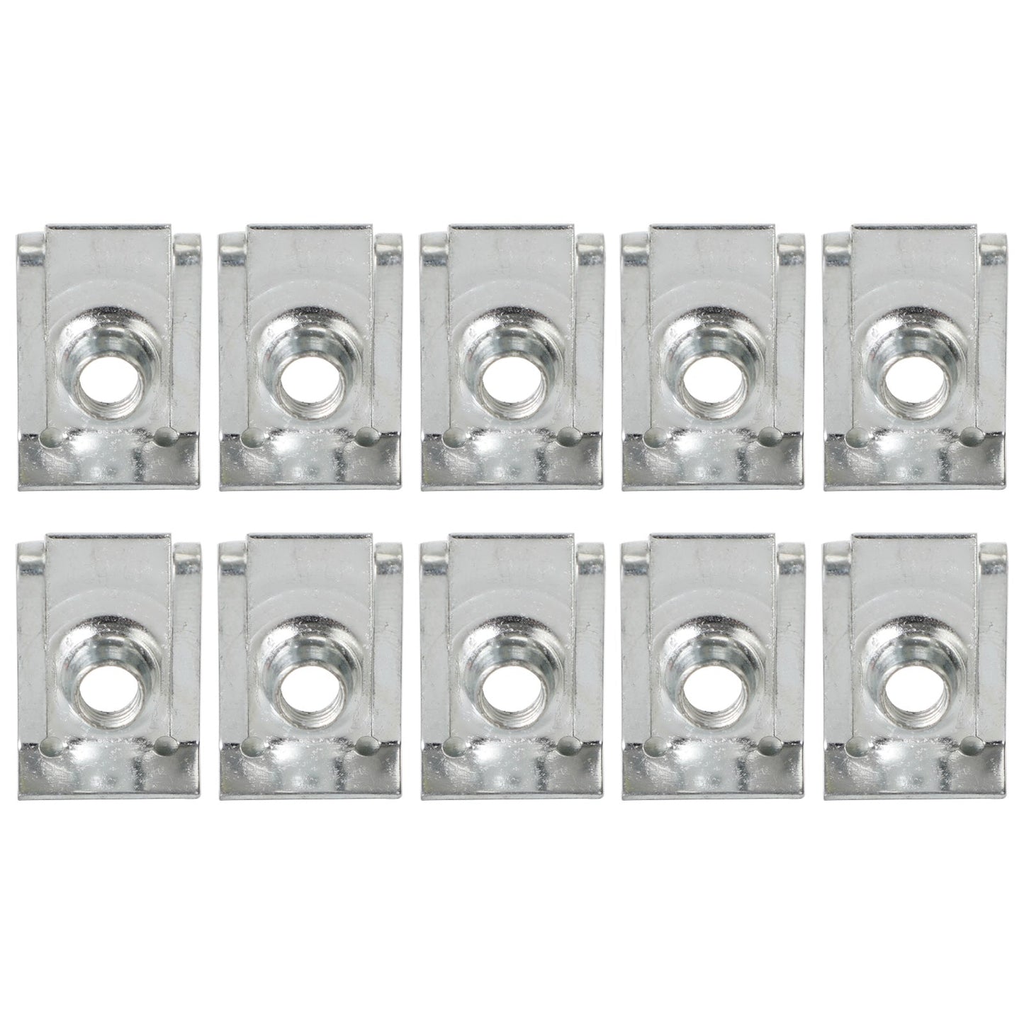 10x Clip per carenatura M6 6mm Clip per guglia per pannello carrozzeria Clip per velocità moto Dado a U Generico