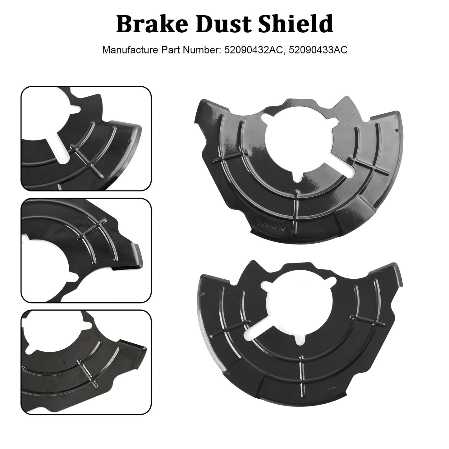 Parapolvere freno anteriore destro + sinistro per Jeep Grand Cherokee Commander 2005-2010