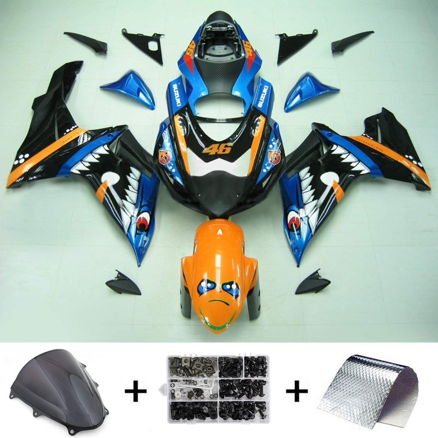 Suzuki GSXR 600/750 2011-2025 Kit carena K11 Carrozzeria Plastica ABS