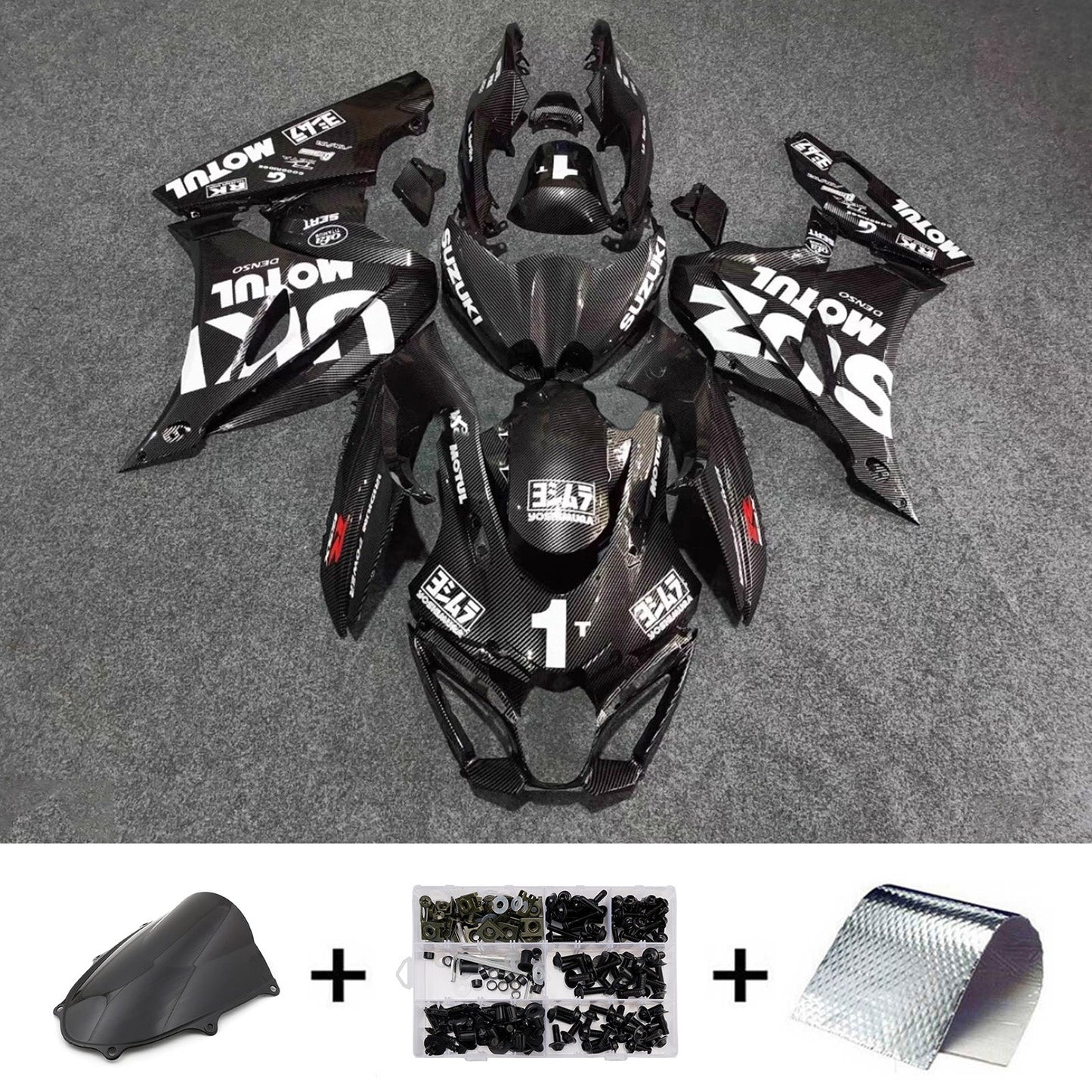 Kit carenatura iniezione plastica ABS per Suzuki GSXR1000 2017-2025 K17