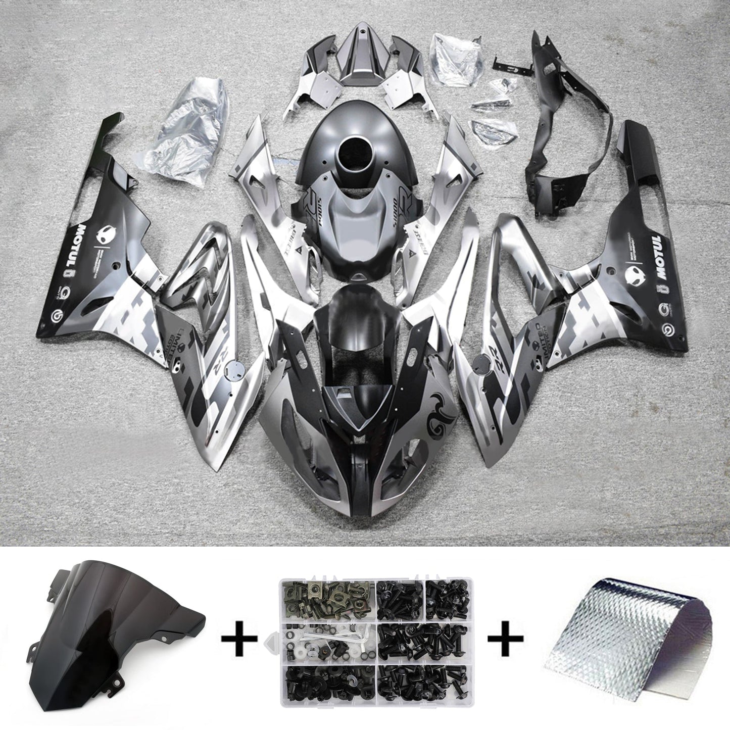 Kit carenatura iniezione BMW S1000RR 2017-2018 Carrozzeria plastica ABS