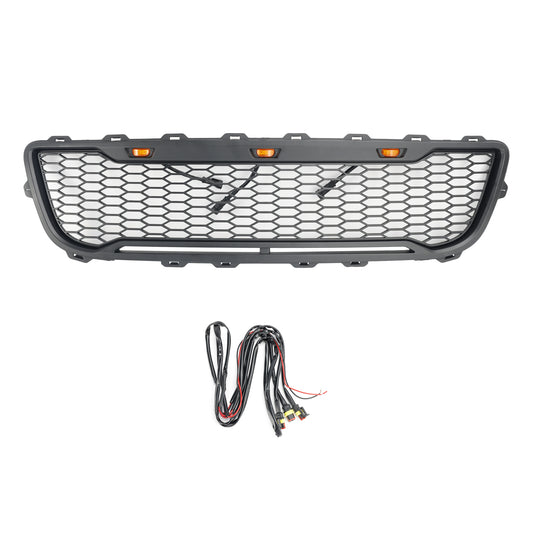 1999-2003 Ford F150 Griglia per paraurti anteriore a nido d'ape nera opaca con LED