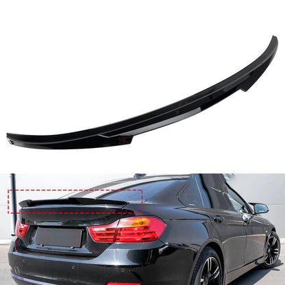 Spoiler posteriore nero lucido per BMW Serie 4 F36 14-20 4DR Coupé M4 Style