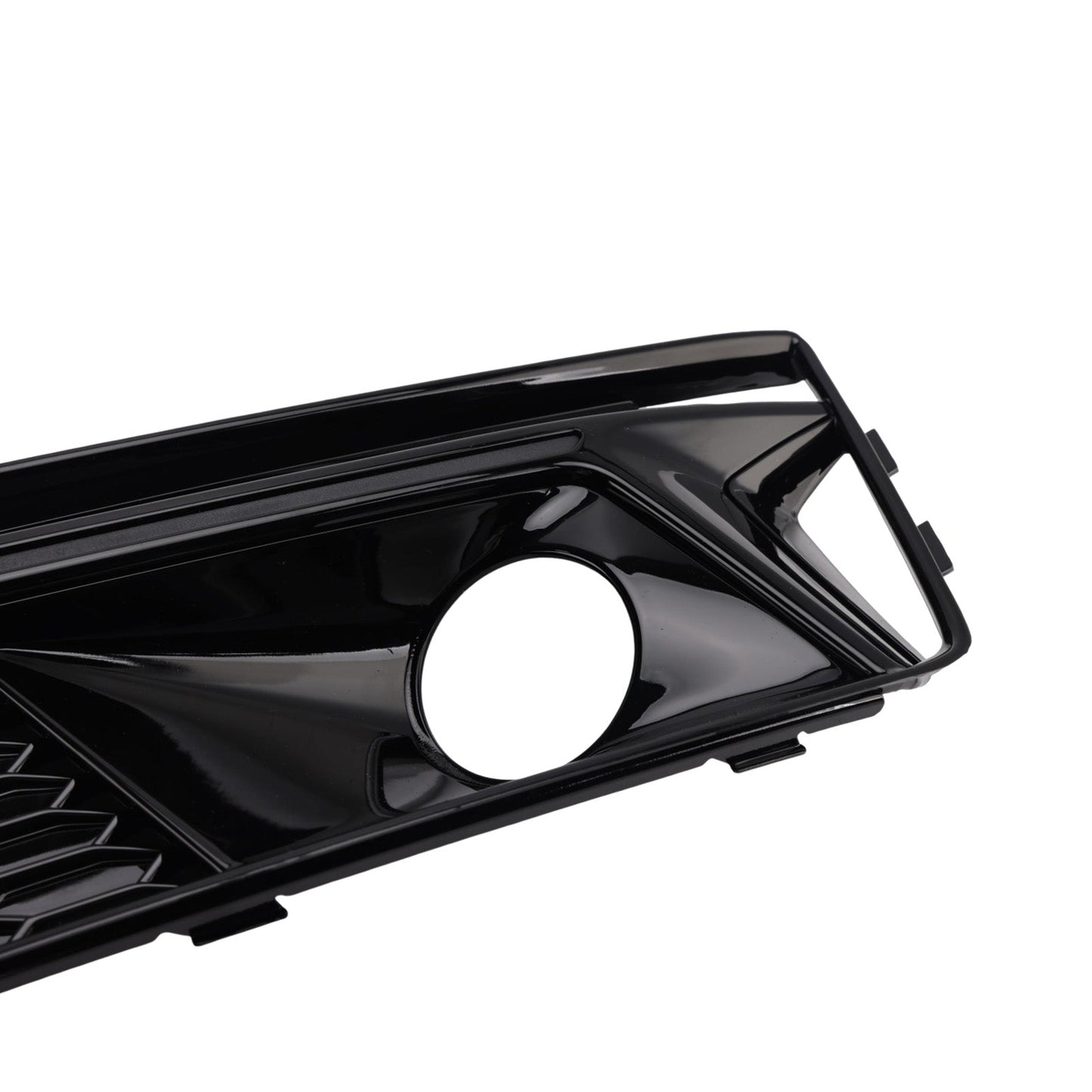 Griglia fendinebbia paraurti anteriore nera per Audi A4 B9 S4 2016-2019 (2 pezzi)