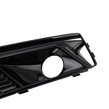 Griglia fendinebbia paraurti anteriore nera per Audi A4 B9 S4 2016-2019 (2 pezzi)