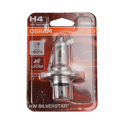 Lampada per moto Silverstar H4 62204HWSVS P43T 12V 100/90W per OSRAM