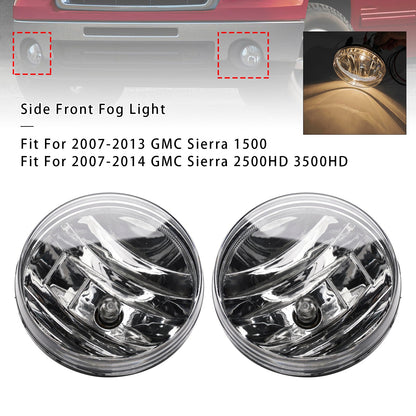Coppia di fari fendinebbia anteriori con lampadine per GMC Sierra 1500 2007-2013
