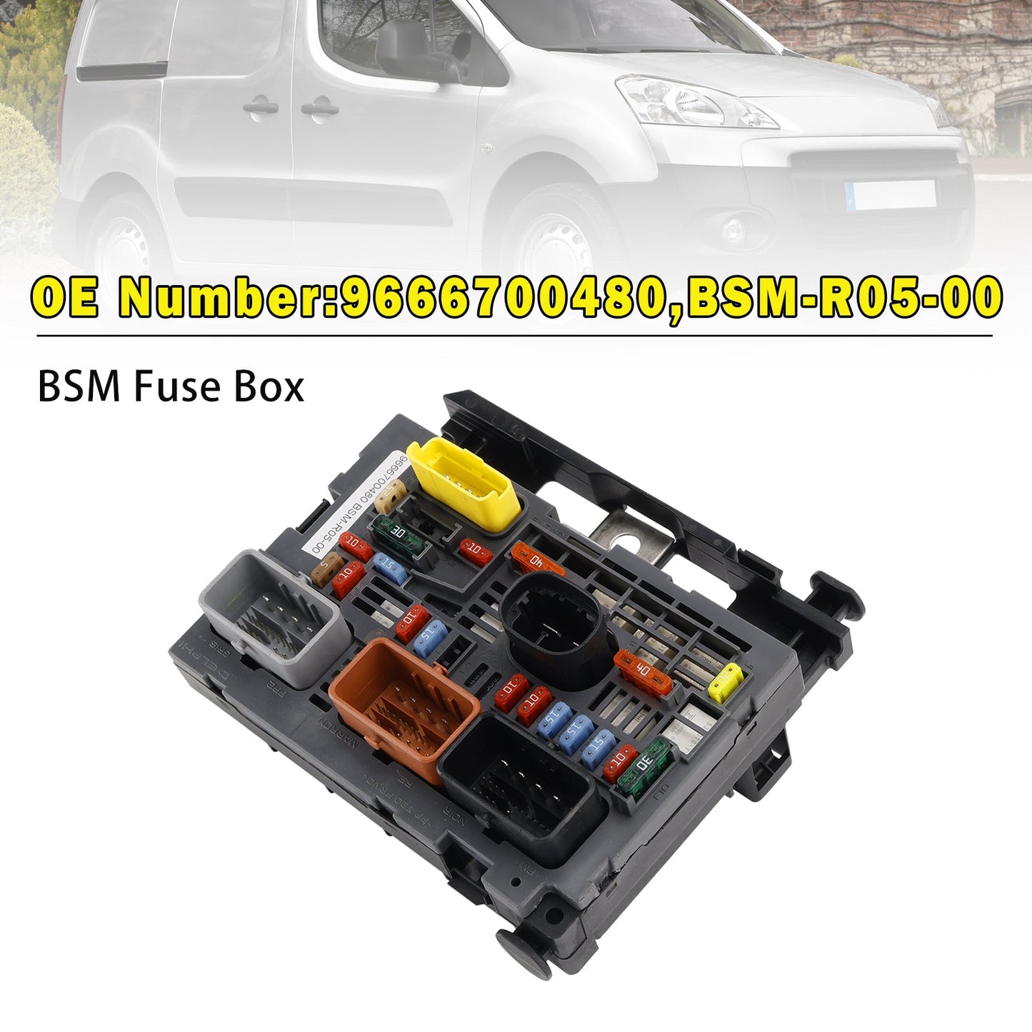 Scatola fusibili e relè BSM per Peugeot Partner Tepee 2008-2015 9666700480