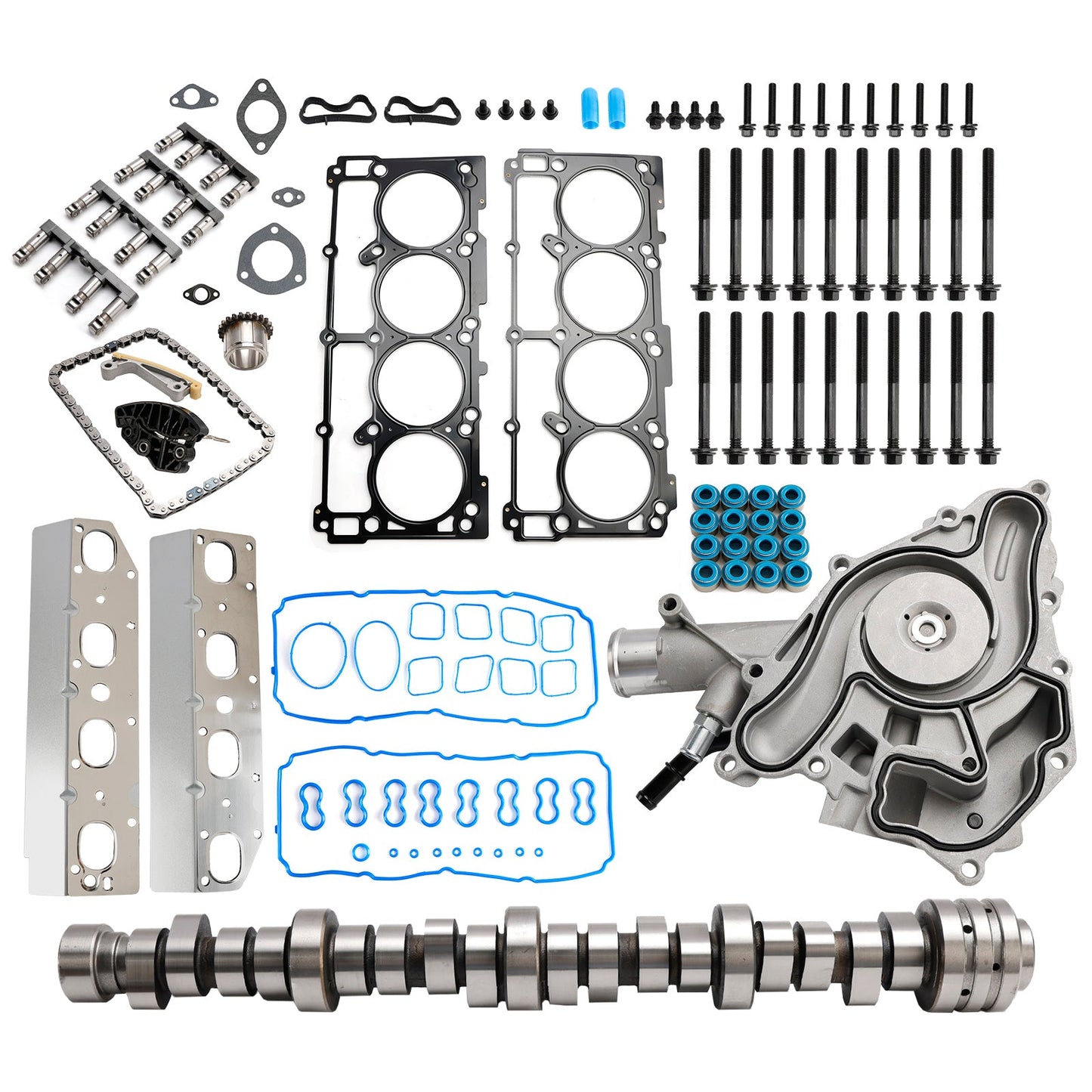 Kit albero a camme MDS per motore Ram 1500 5.7L 2011-2019, kit catena di distribuzione, pompa dell'acqua 53021726AE 68060714AA