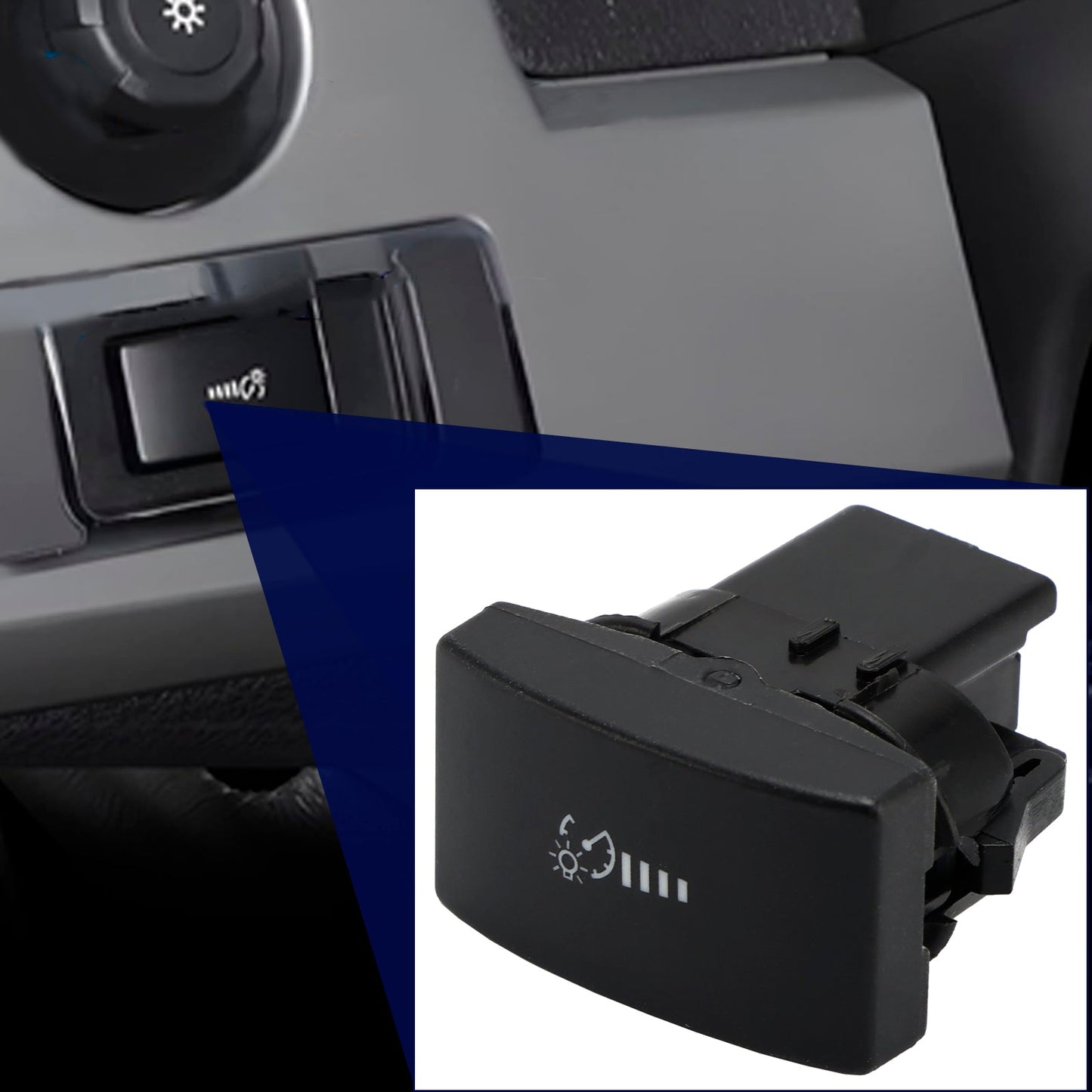 Interruttore dimmer per illuminazione interna del cruscotto Ford F-150/Lincoln Mark LT 2011-2014 BL3Z-11691-AA