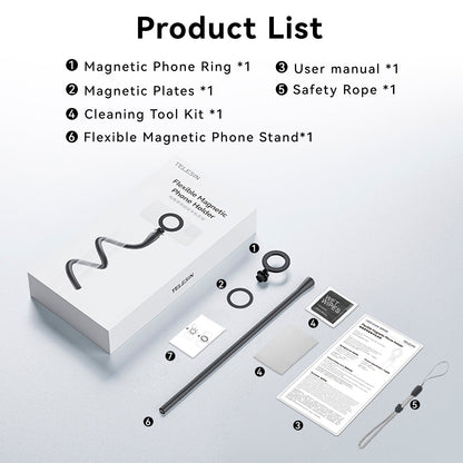 Supporto per smontaggio rapido con ventosa magnetica flessibile, supporto fisso per avvolgimento telecamera