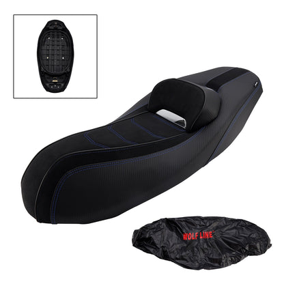 Adatto per Yamaha Nmax155 N-Max 155 2020-2023 Cuscino sedile anteriore Raider per pilota N-Max 155 in PU blu