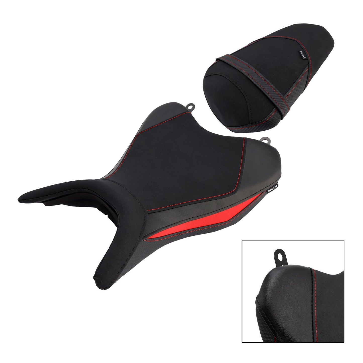 2025 - Per Yamaha Yzf-R3 2025 - Mt-03 Cuscino posteriore per sedile conducente e passeggero, rosso