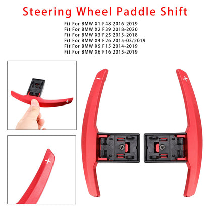 Estensione del cambio al volante per BMW Serie F F30 F31 F32 F10 X3 X5 Alluminio Rosso