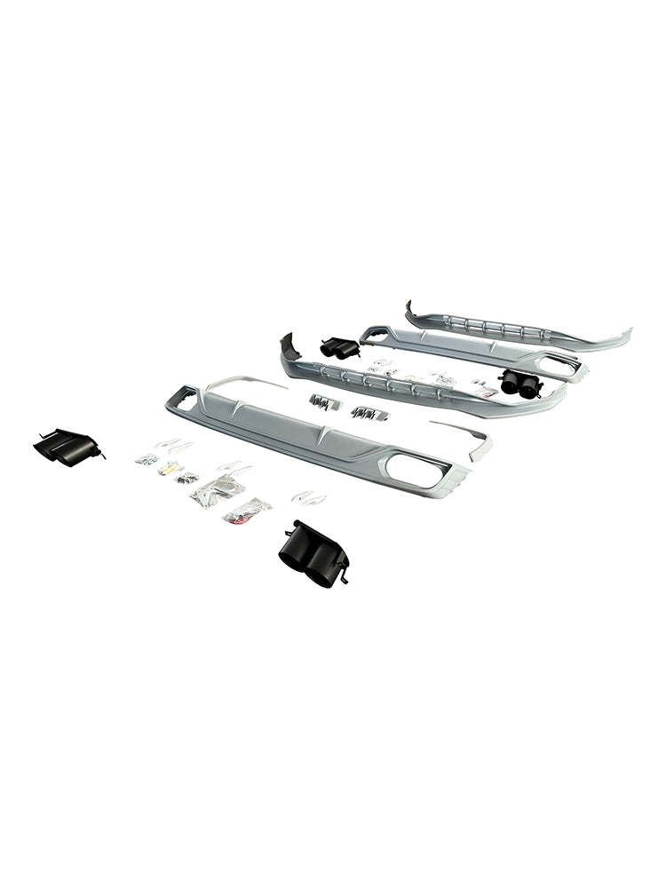 Kit carrozzeria e paraurti in stile ABT per Audi Q8 S-Line MK1 2018-2023.