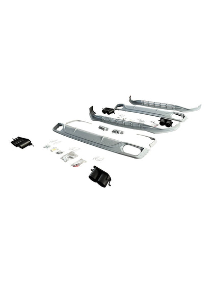 Kit carrozzeria e paraurti in stile ABT per Audi Q8 S-Line MK1 2018-2023.