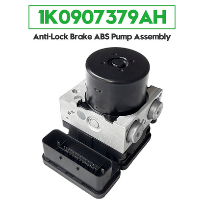 Gruppo pompa ABS per sistema antibloccaggio freni (ABS) per Volkswagen Golf V (Mk5) 1.4 TSI, GTI, anni 2009-2011, codice 1K0907379AH.