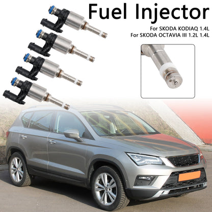 4 pezzi iniettore carburante 04E906036Q adatto per Audi A3 adatto per Seat Leon adatto per Skoda adatto per VW Passat