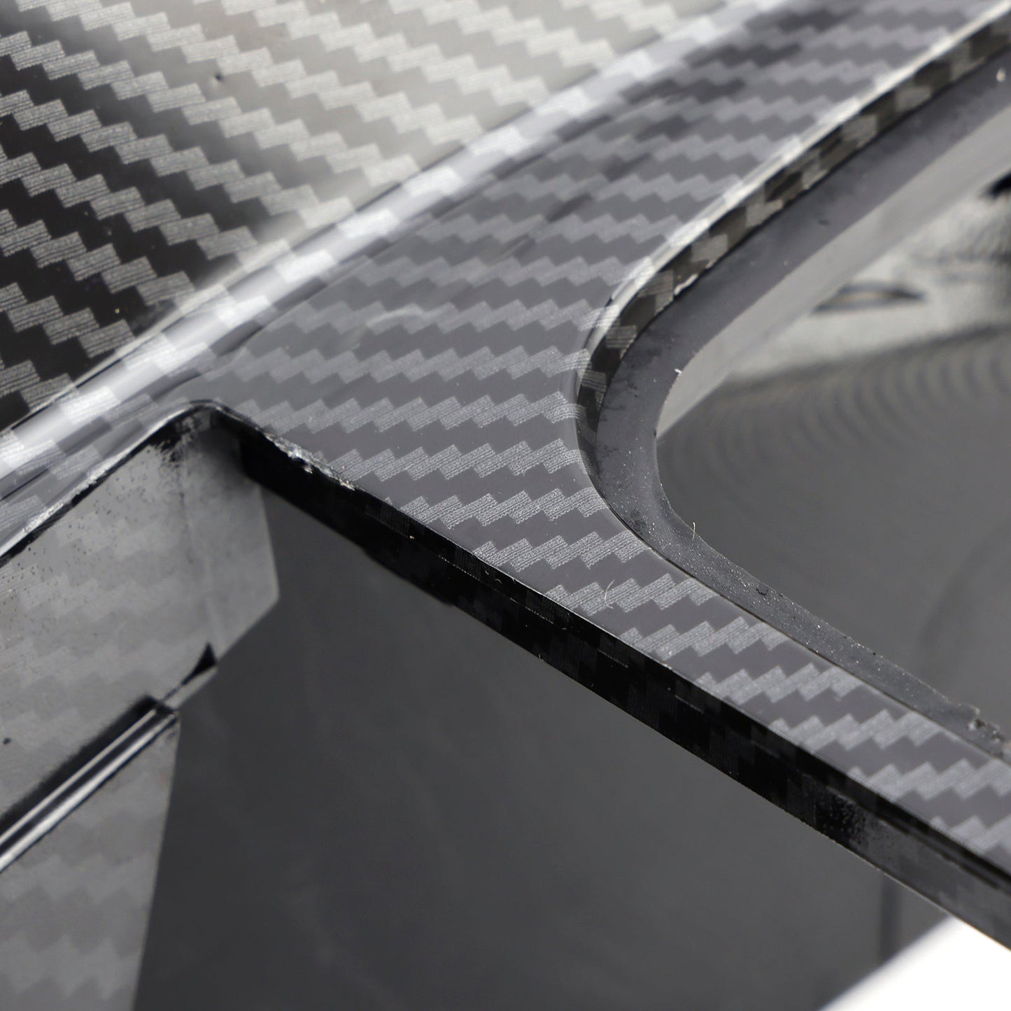 Rivestimento per console centrale auto VW Golf Jetta 1999-2005 1J1863201D con motivo in fibra di carbonio