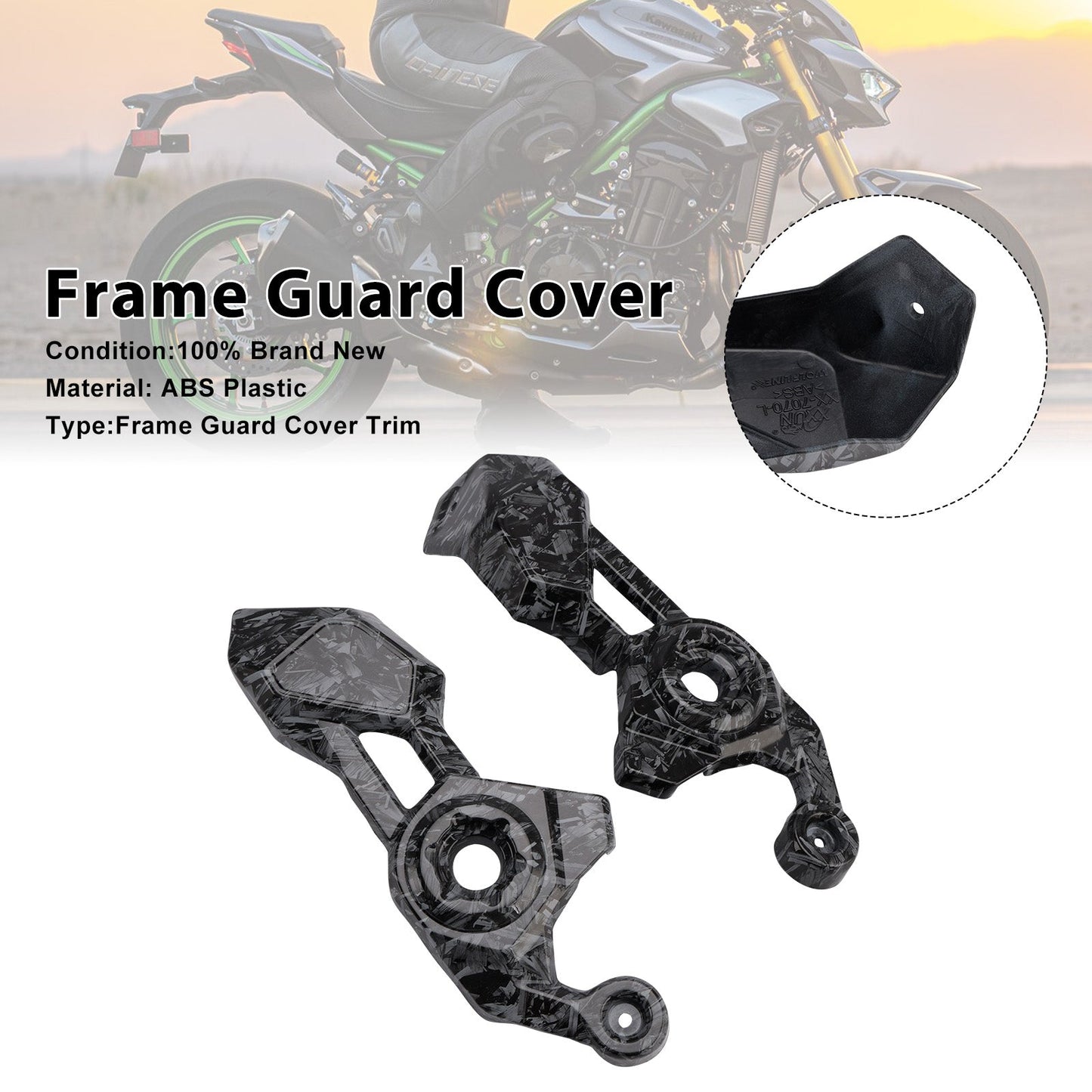 Carenatura di protezione del pannello di copertura laterale del telaio per Kawasaki Z900 2025-2026